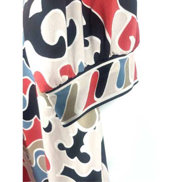 BCBG Maxazria Red Multi Pullover Casual À Line Dress Women Size Medium - Picture 4 of 4